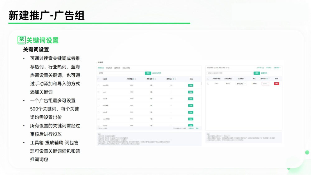 OPPO广告关键词设置指南