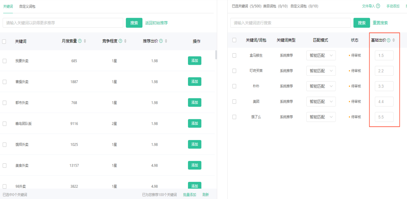 OPPO广告的按词出价设置 OPPO广告的按词出价设置