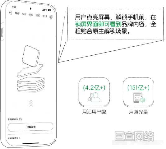 OPPO广告乐划锁屏样式